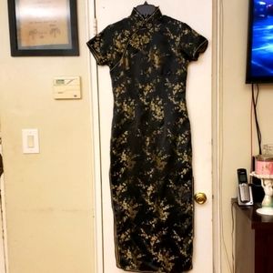 CHINATOWN  DRYCLEANING MAXI DRESS SIZE 38